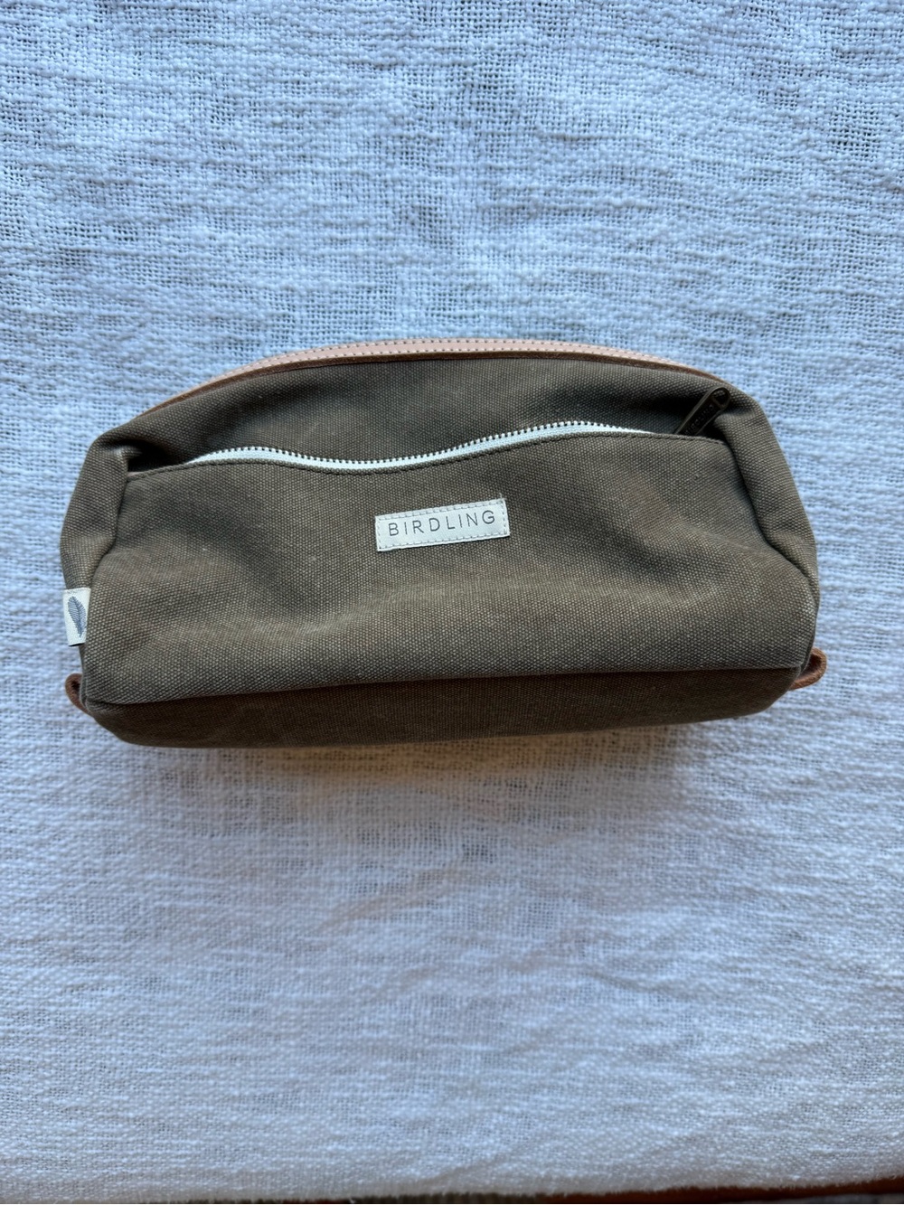 Birdling Olive green Canvas Travel Dopp Kit